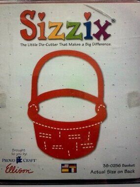 Sizzix Basket Large Scrapbooking Die Crafts Model 38-0256 Craft Tool